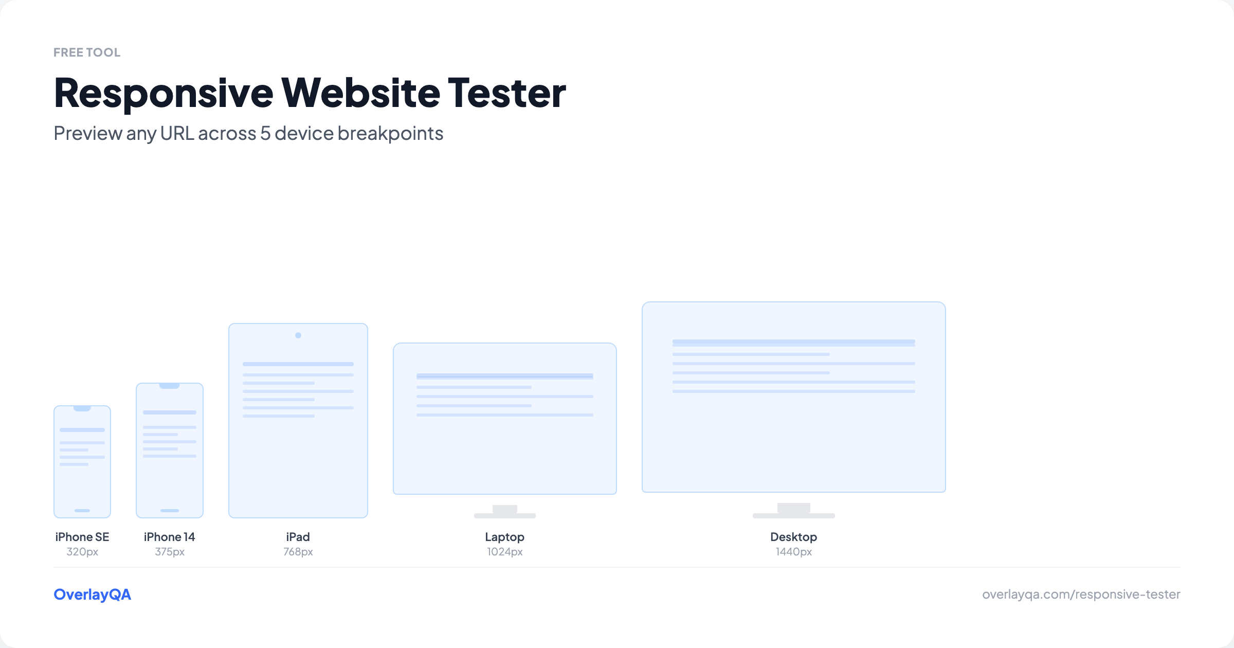 Responsive Website Tester — Free Online Preview Tool | OverlayQA